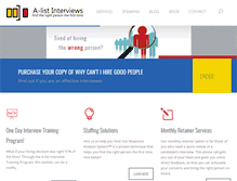 Tablet Screenshot of a-listinterviews.com